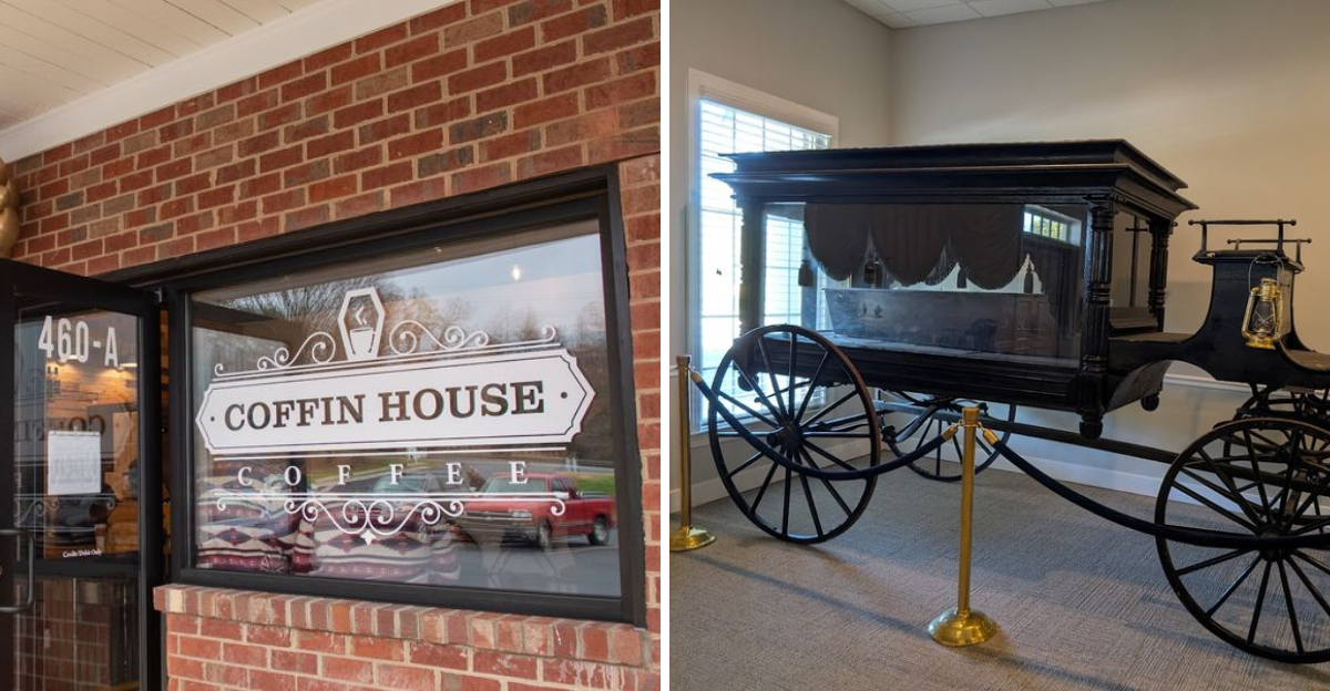 This One Of A Kind North Carolina Coffee Shop Sits Inside A Historic Funeral Home - Decor Hint