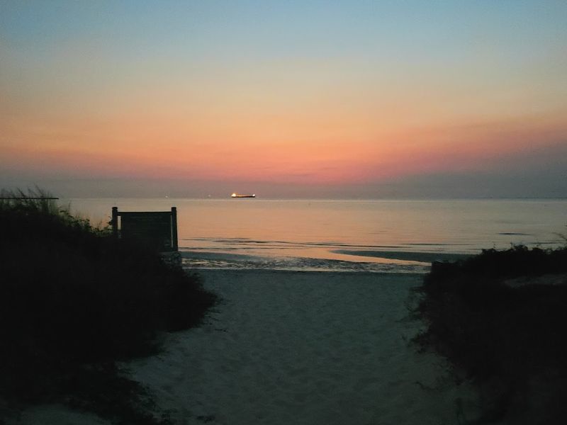 A Calm Public Beach Just Steps From Town