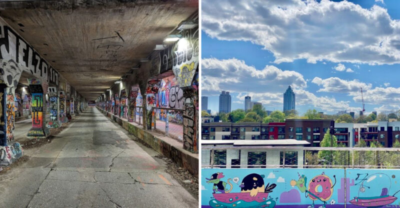 This Reclaimed Georgia Railway Is Now A Vibrant Outdoor Art Experience