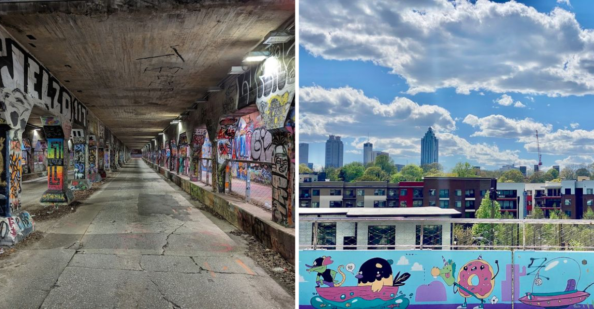 This Reclaimed Georgia Railway Is Now A Vibrant Outdoor Art - Decor Hint