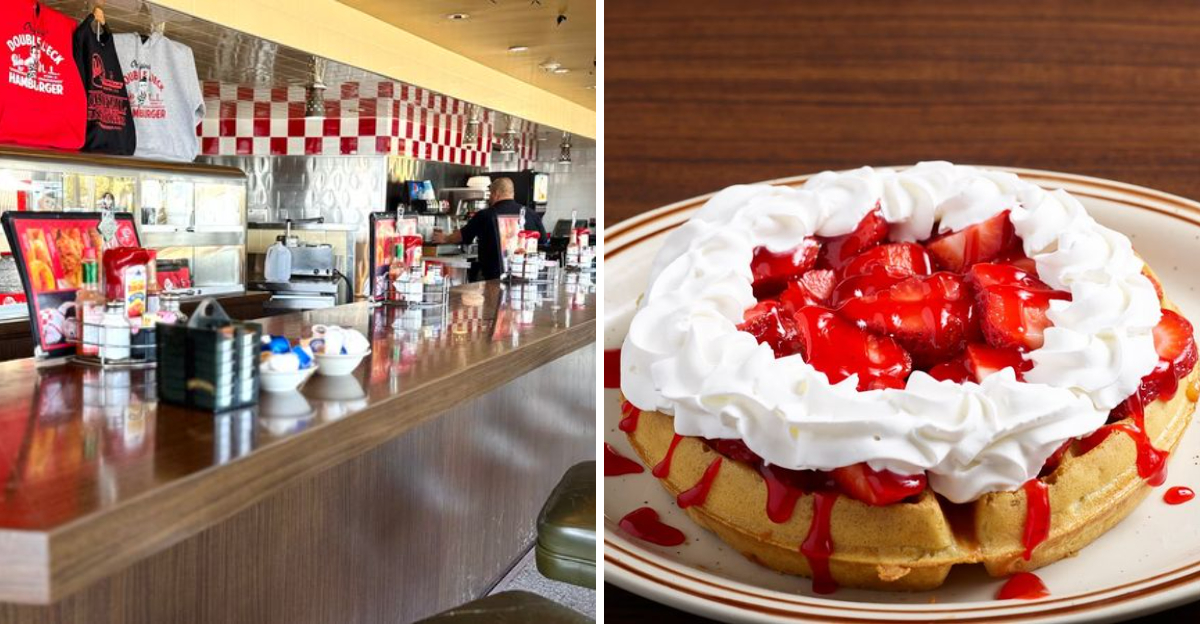This Retro California Diner Keeps Chicken And Waffles In The Limelight - Decor Hint