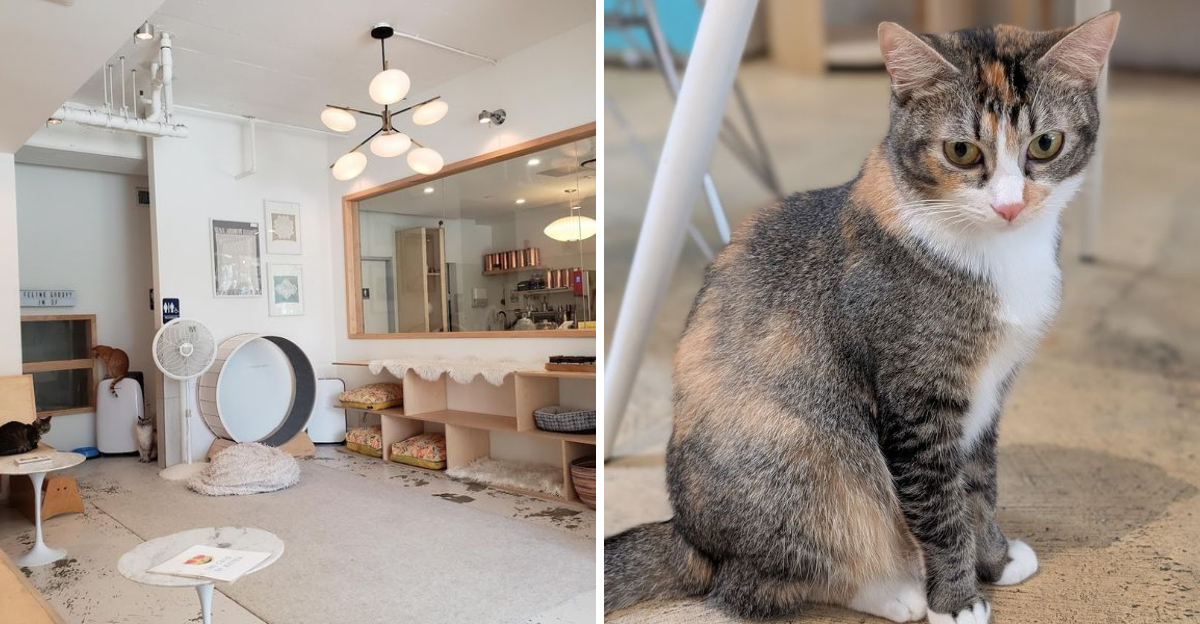 This Tiny Cat Cafe In California Is An Unforgettable Encounter With Charming Felines You Can Adopt - Decor Hint