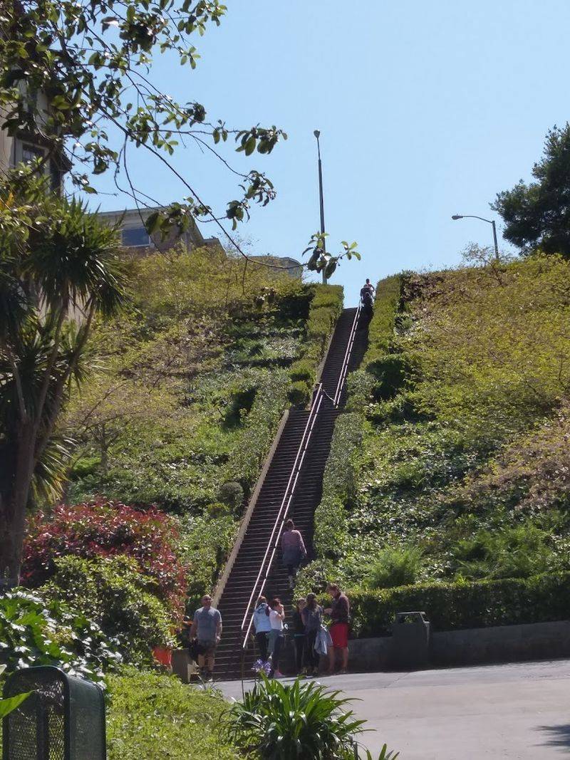 These Iconic San Francisco, California Steps Feel Like A Perfect Climb In April - Decor Hint Getting There Without A Car Is Entirely Practical