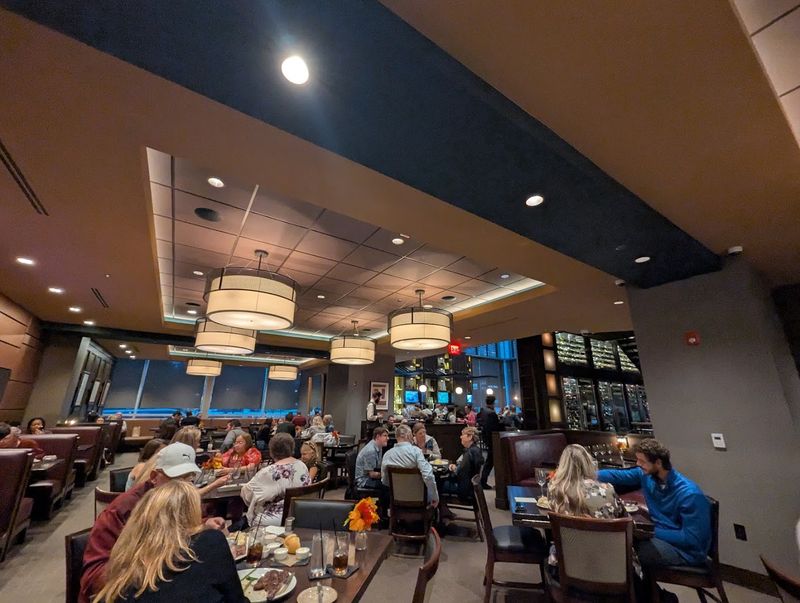 The Warm And Upscale Atmosphere Inside The Restaurant