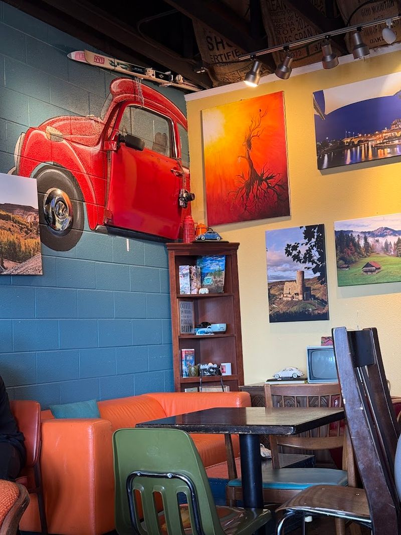 Colorado Has A Beatles-Themed Coffee Shop That Is So Charming People Forget They Came In For The Coffee - Decor Hint Local Art And Handmade Goods