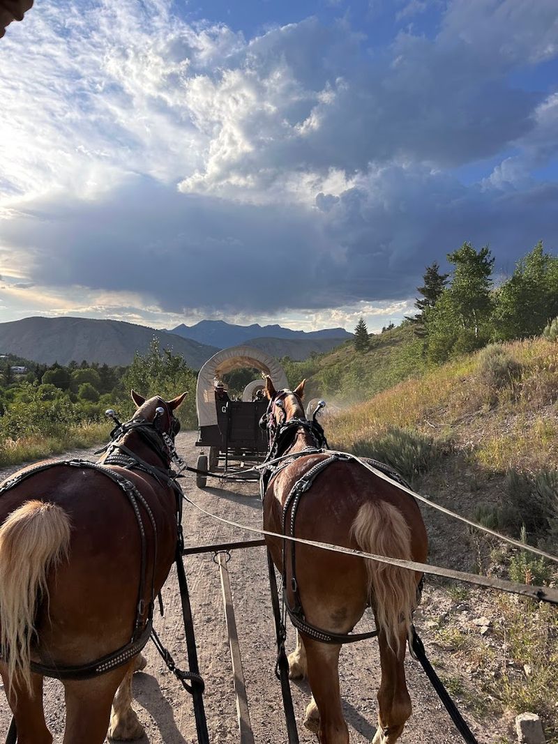 The Covered Wagon Ride Through Cache Creek Canyon