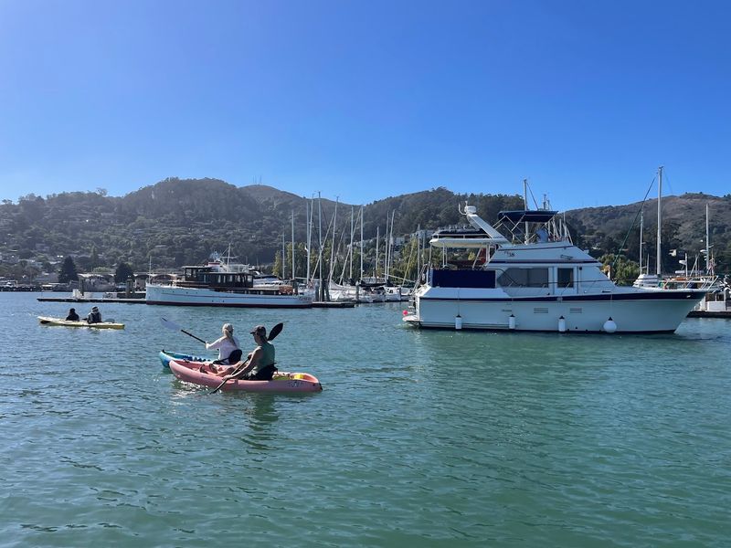 Kayaking And Paddleboarding On The Bay