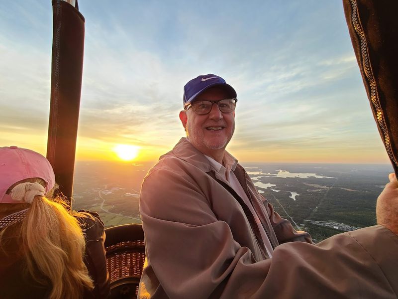 Watching A Stunning Georgia Sunrise From The Sky