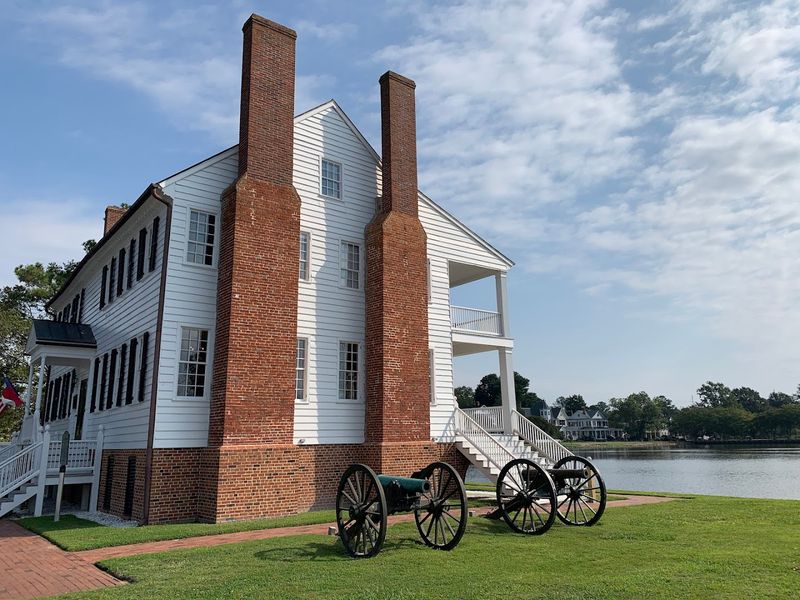 Colonial Architecture Beside The Water