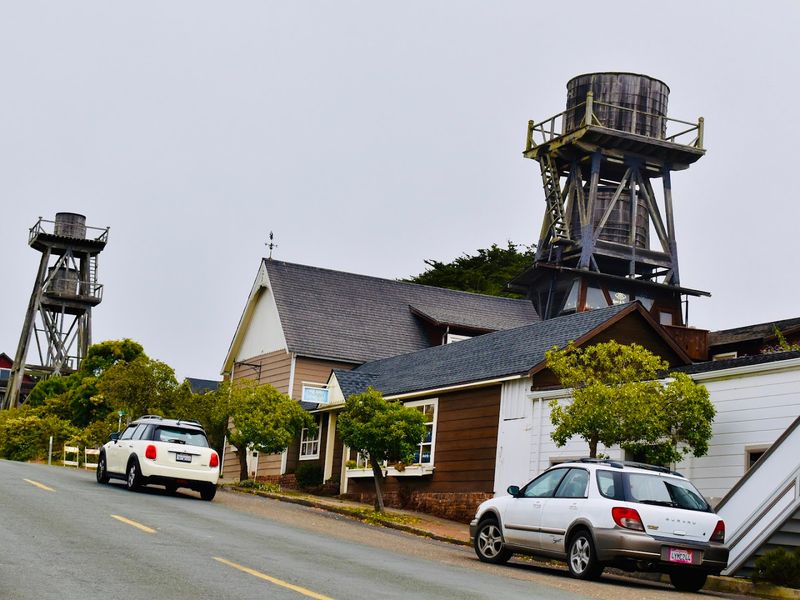 Mendocino - Mendocino Headlands, Storybook Village Streets, and GoodLife Cafe & Bakery