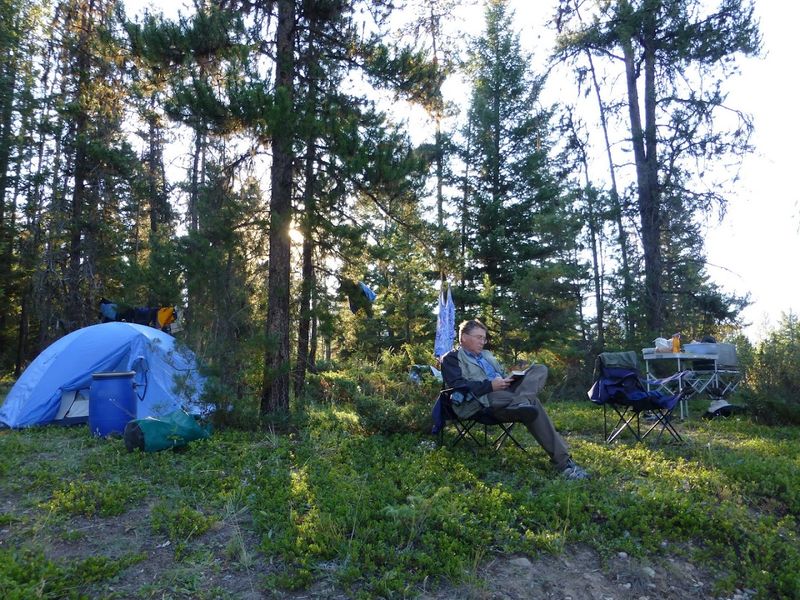 Picnicking And Relaxing Riverside