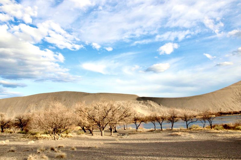 Giant Sand Dunes With Summer Stargazing Energy