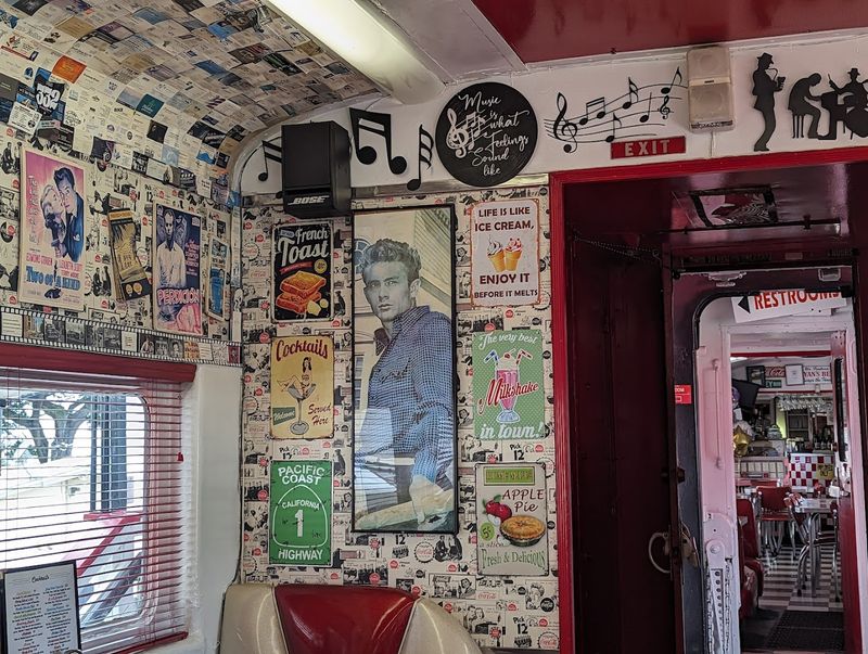 Music, Memorabilia, And Train-Car Seating Keep It Playful