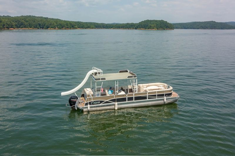 Pontoon Boat Rentals With A Slide For The Whole Family