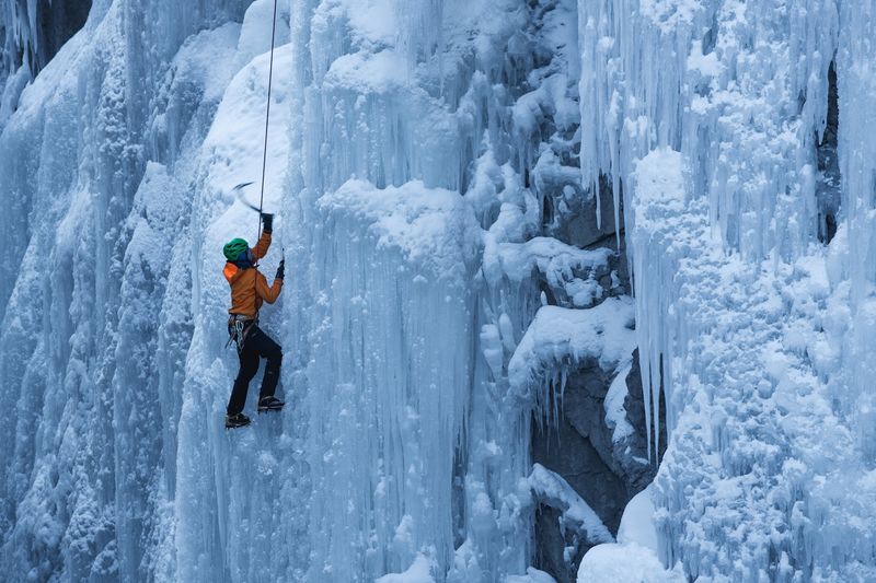 Ice Climbing At Ouray Ice Park