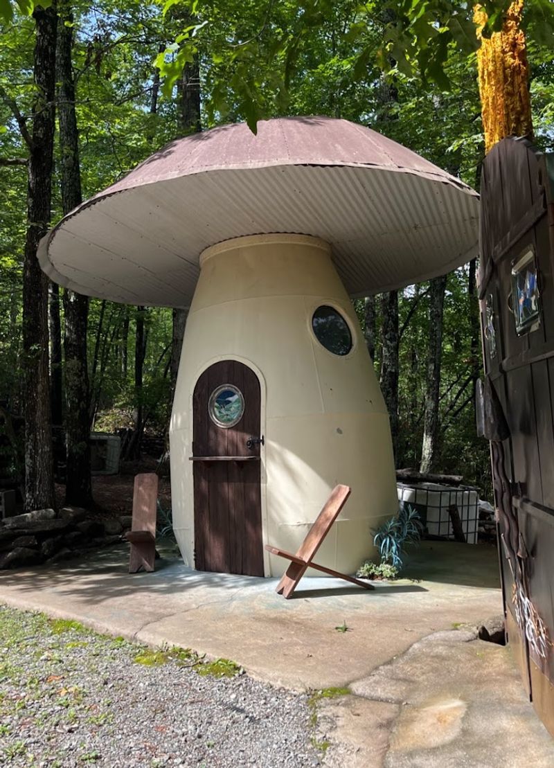 The Mushroom-Shaped House On The Property