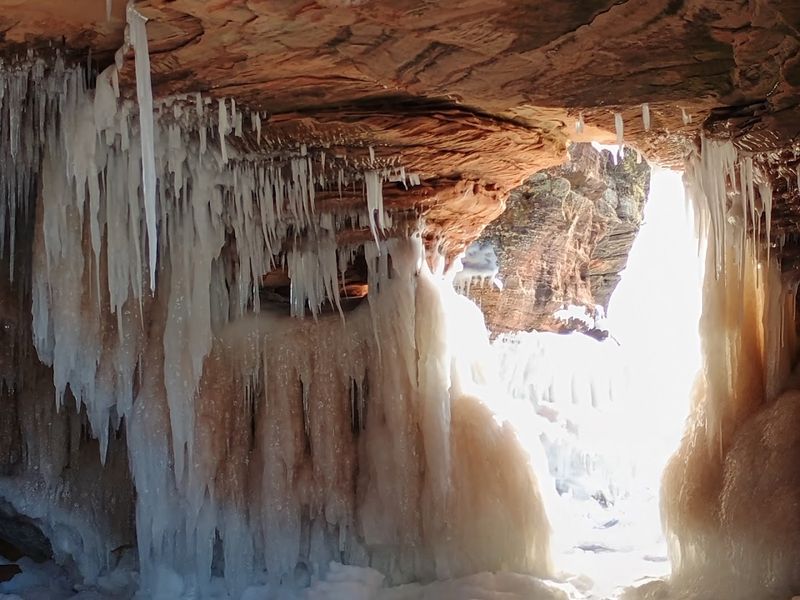 Winter Ice Caves At Apostle Islands
