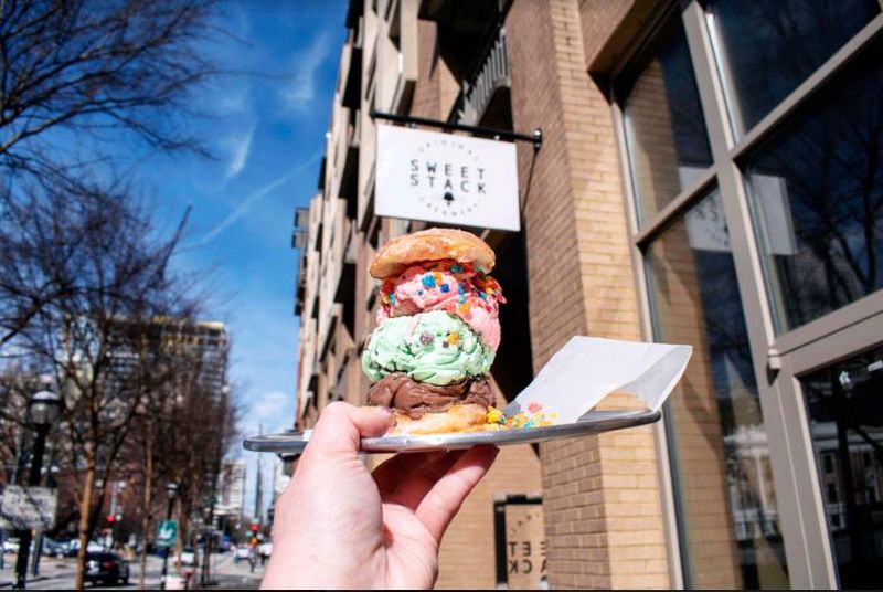 The Legendary Donut Ice Cream Sandwich