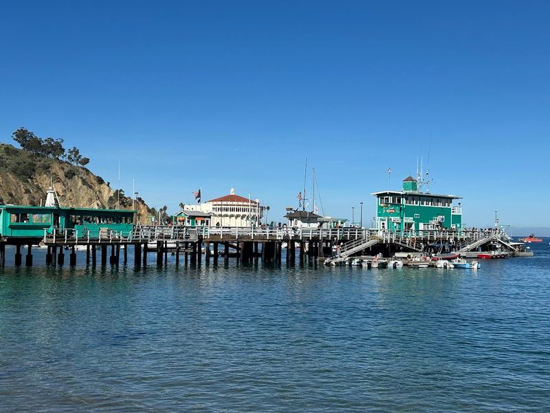 Green Pleasure Pier Gives The Harbor A Center Point