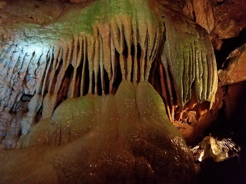 Stalactites And Stalagmites Up Close