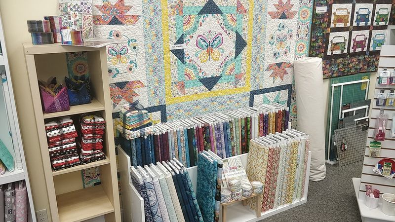 Rows Of Designer Fabrics And Colorful Finds