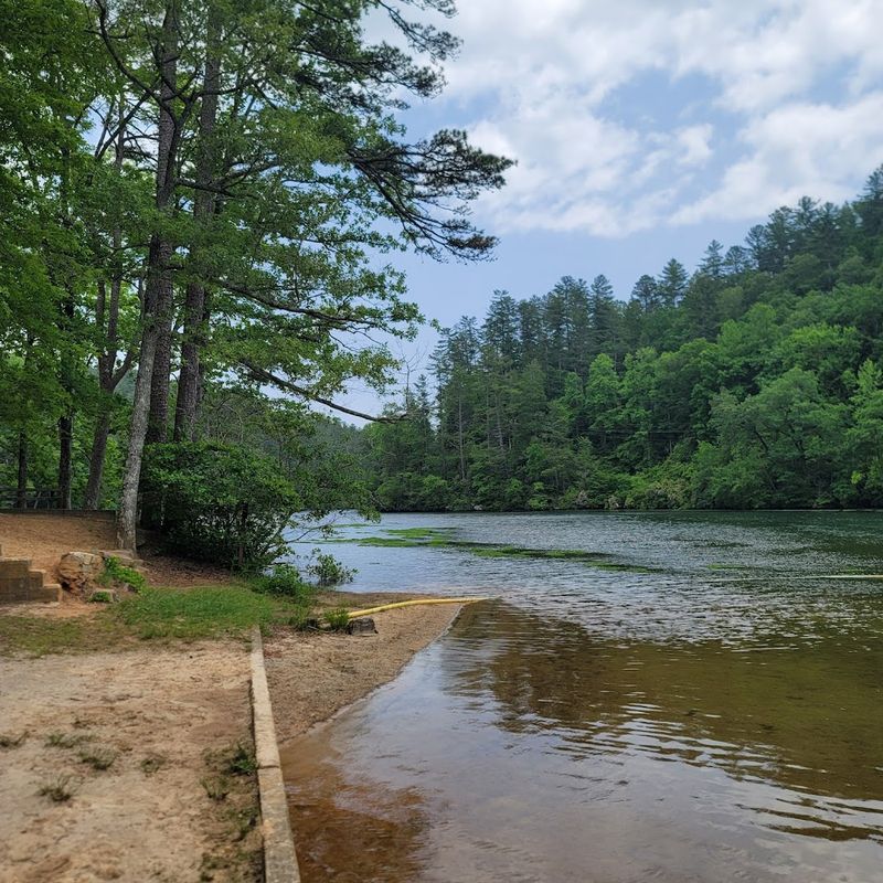 Swimming And Picnicking At Lake Rabun Beach
