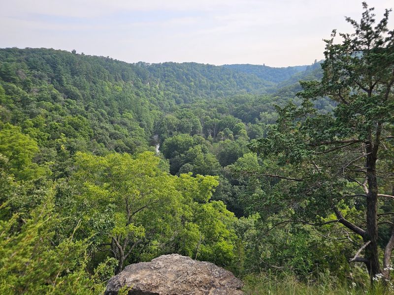 The Dramatic Limestone Bluffs And Scenic Overlooks