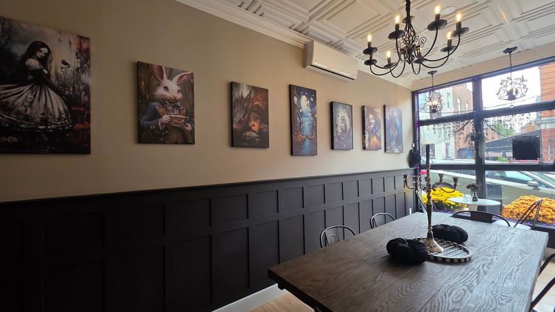 One Of The Most Unique Coffee Shops In Connecticut Has A Moody Gothic Style - Decor Hint Striking Gothic Interior That Stands Out