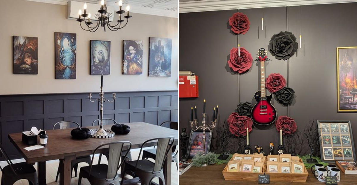 One Of The Most Unique Coffee Shops In Connecticut Has A Moody Gothic Style - Decor Hint