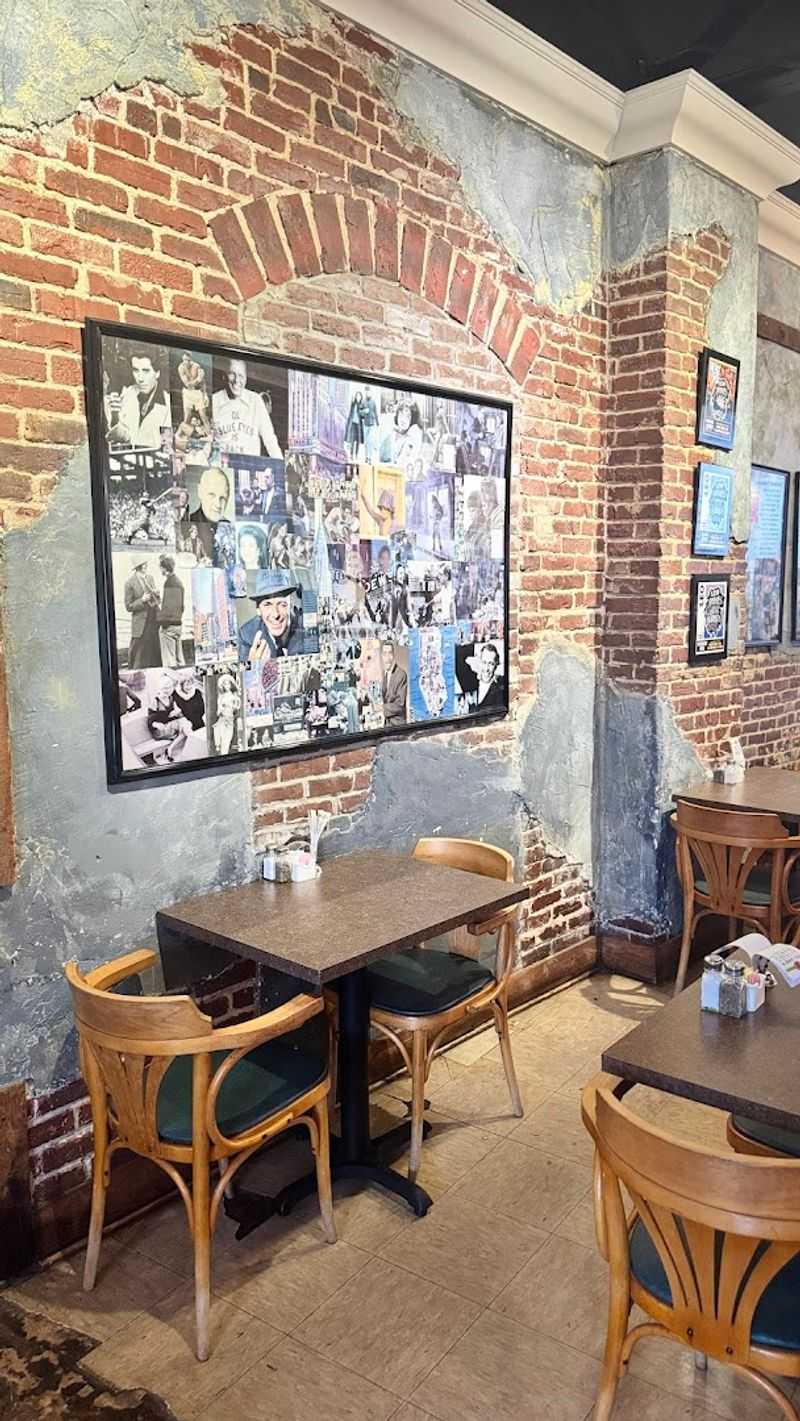Oldies Music And Brick Walls Create A Timeless Atmosphere