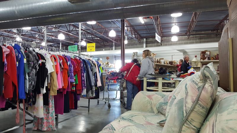 Clothing Sorted By Size And Color For Easy Browsing