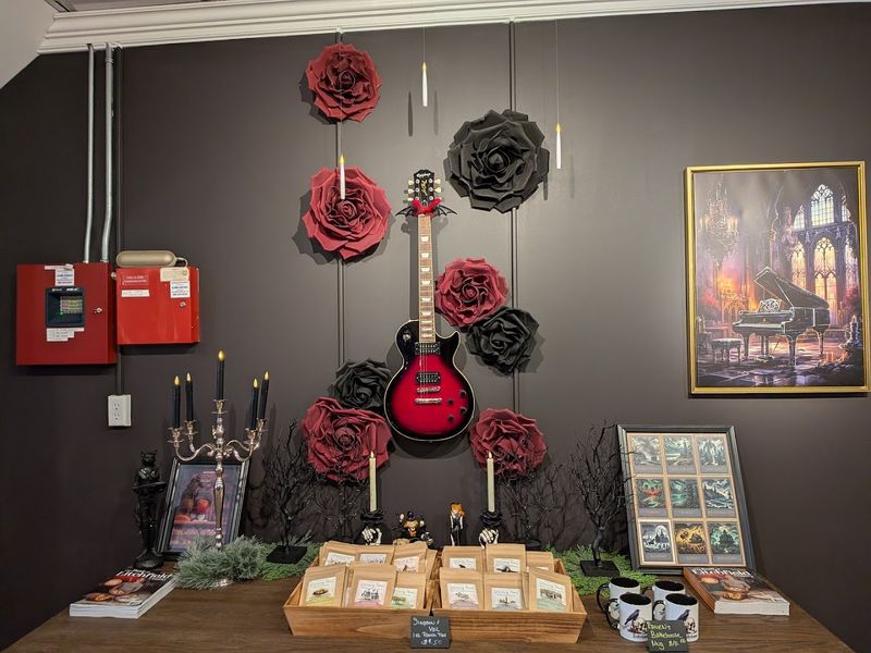 One Of The Most Unique Coffee Shops In Connecticut Has A Moody Gothic Style - Decor Hint Seasonal Decor That Enhances The Gothic Ambience