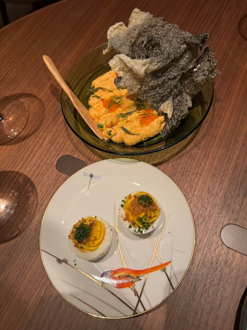 Deviled Eggs And Pimento Cheese Are Familiar Starters Done Beautifully