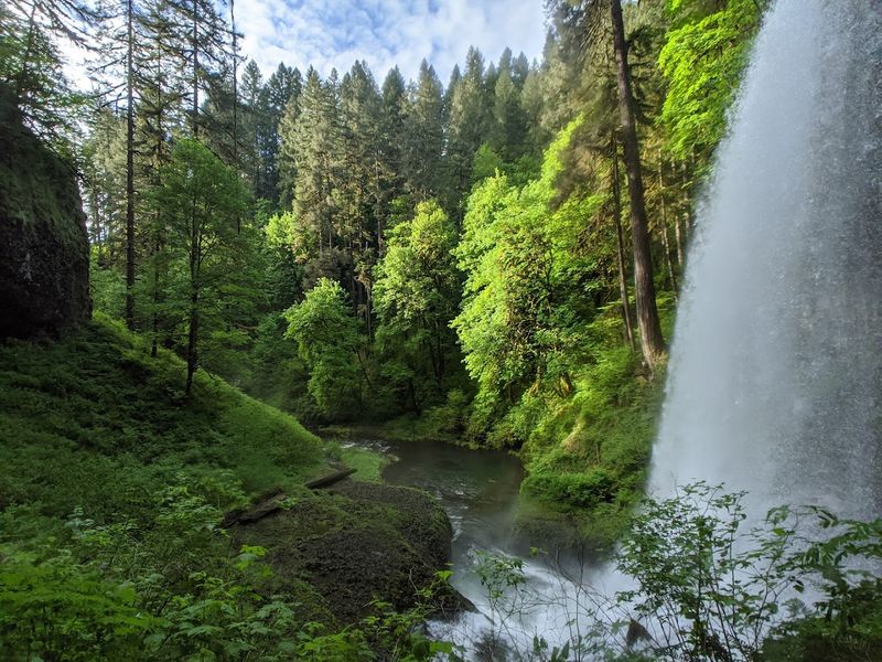 Walking Behind The Falls Itself