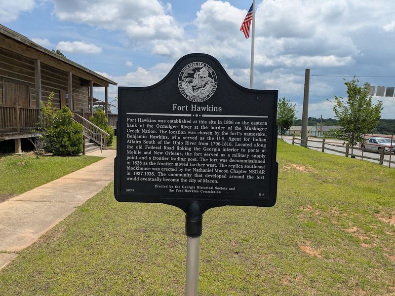 Where Exactly Fort Hawkins Is Located