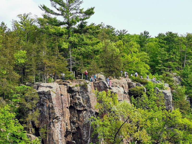 Rock Climbing On Ancient Lava Walls