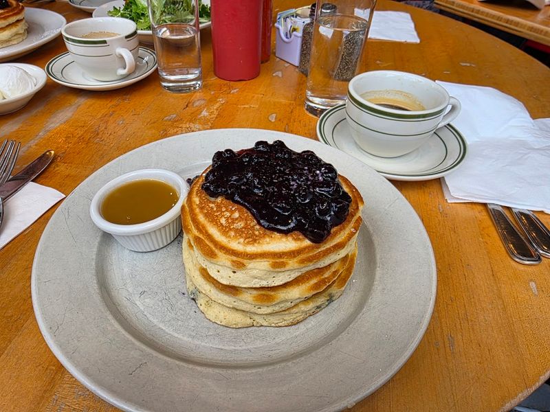 Wild Maine Blueberry Pancakes With Warm Maple Butter