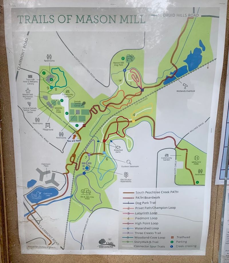 The Trail Connects Naturally To The Mason Mill Park Tennis Center