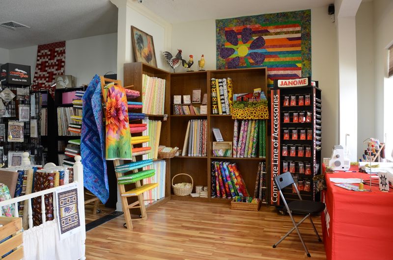 Scrappy Rooster Quilt Shop
