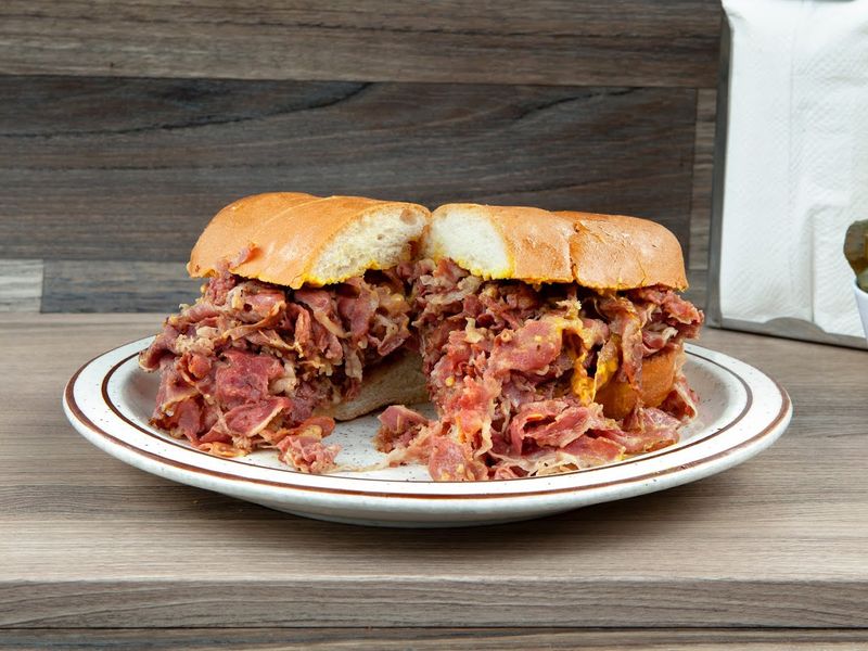 Try The Famous Hot Pastrami French Dip Sandwich