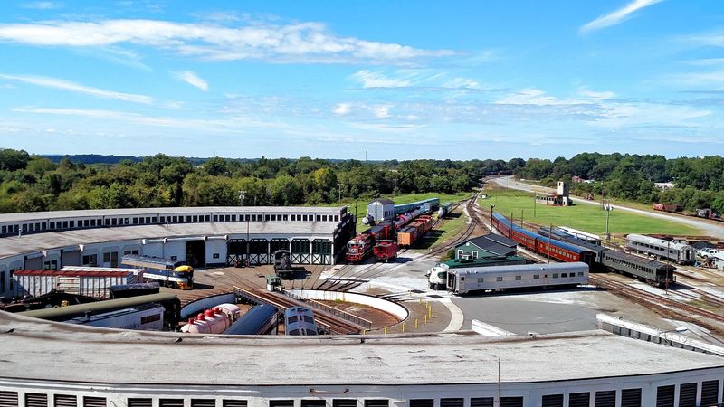 This 60-Acre North Carolina Train Museum Lets Visitors Ride Vintage Rails Through A Historic Repair Yard - Decor Hint The Historic Spencer Shops Site