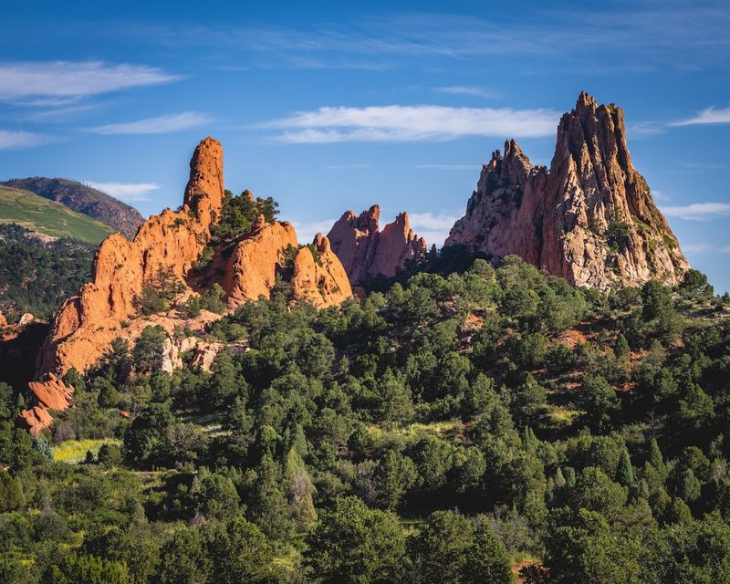 The Towering Red Rock Formations
