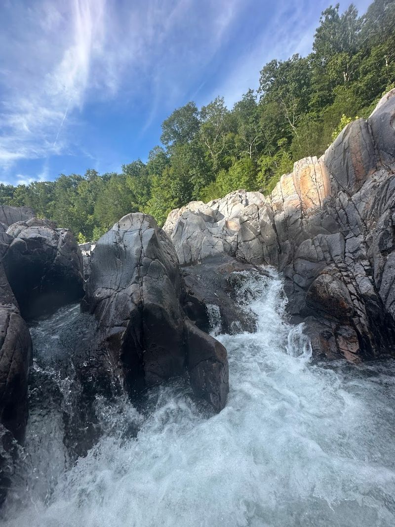 Where The River Cuts Through Ancient Rock