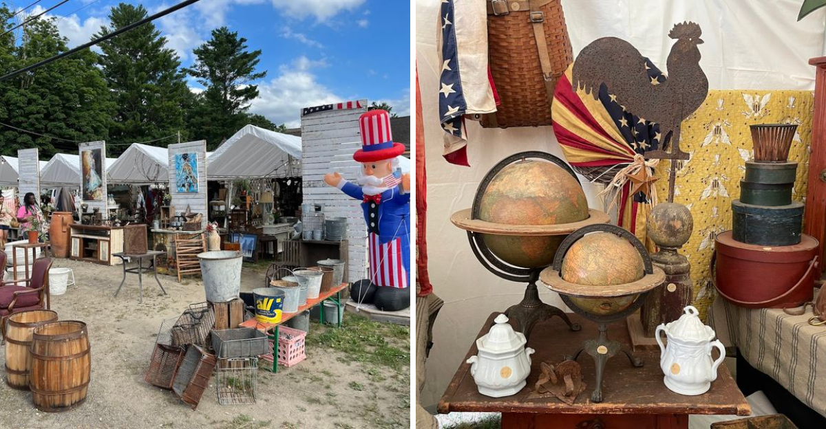 This Enormous Massachusetts Flea Market Combines Treasure Hunting With Amazing Food - Decor Hint