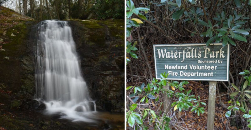 This Hidden North Carolina Park Has A Waterfall Right In The Middle Of Town