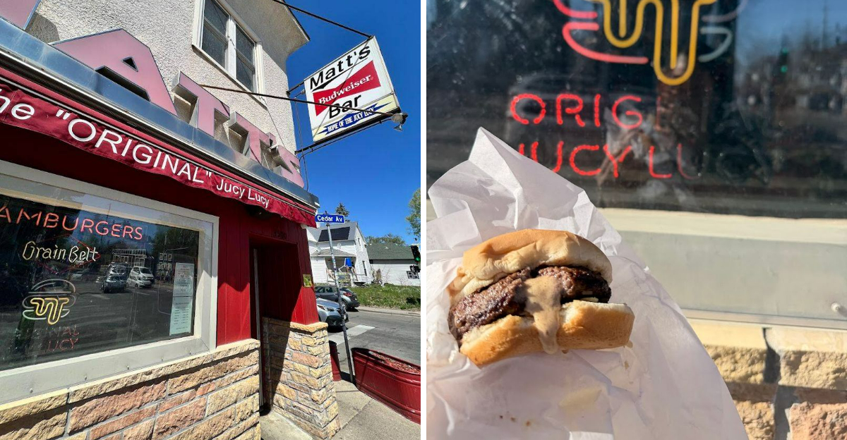 This Minnesota Burger Joint Serves A Jucy Lucy Loaded With Melted Cheese - Decor Hint