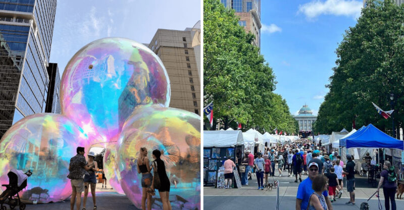 This North Carolina Festival Turns Downtown Raleigh Into A Massive Outdoor Art Gallery For One Weekend