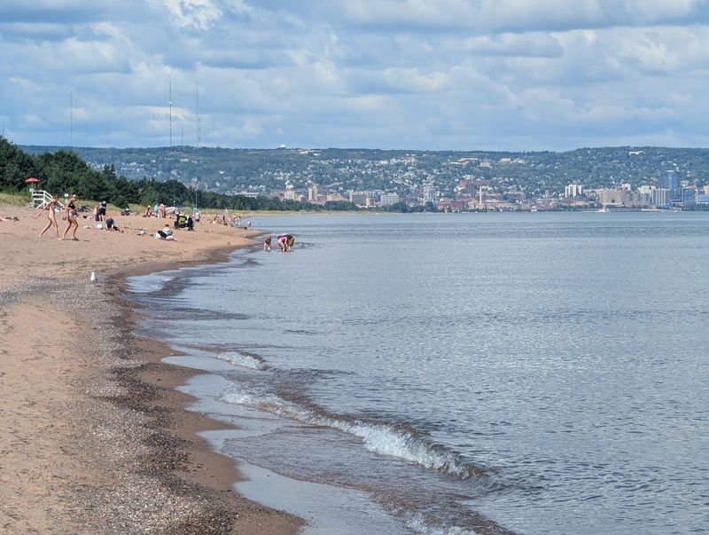 A Sandy Strip Above The Great Lake
