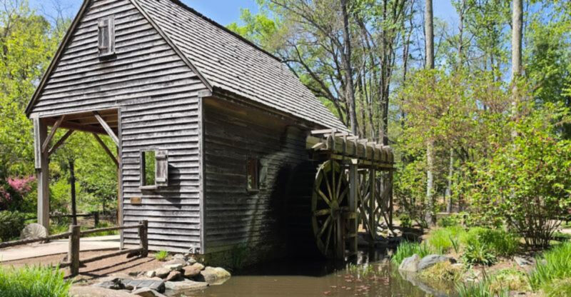 This Peaceful North Carolina Garden Has An Old Mill Hiding Among The Flowers