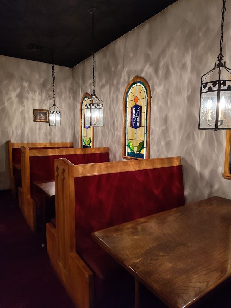 Monastery-Themed Atmosphere That Sets The Mood Before You Even Walk In
